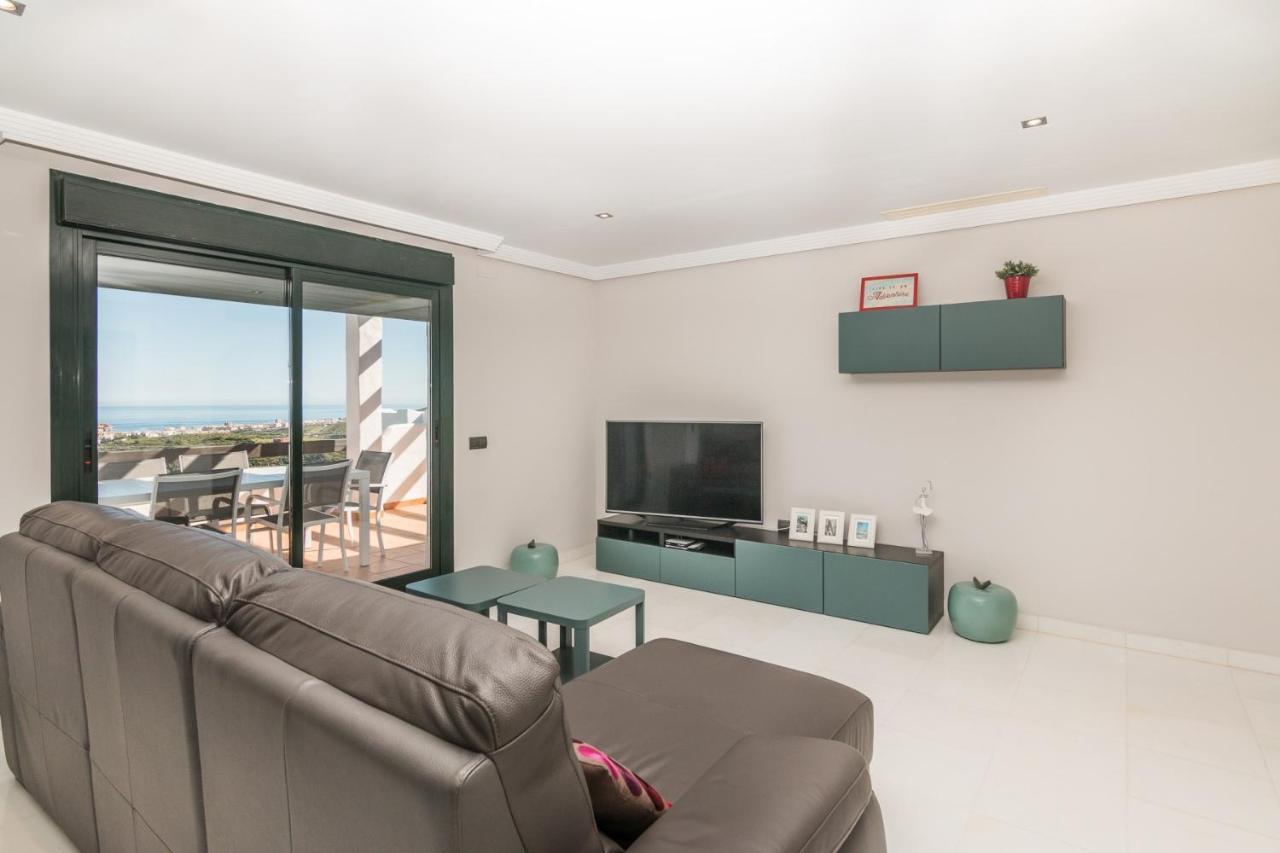 דירות 2186-Luxury Sea View Penthouse In Casares Costa מראה חיצוני תמונה