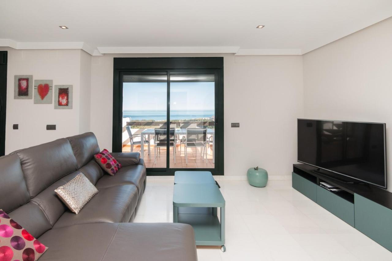 דירות 2186-Luxury Sea View Penthouse In Casares Costa מראה חיצוני תמונה